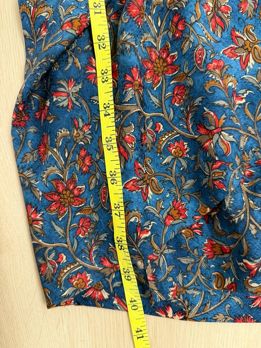 Vintage Liz Claiborne 100% Silk Dress 80s 90s Boho Floral Shirtwaist Wrap - Picture 6 of 9